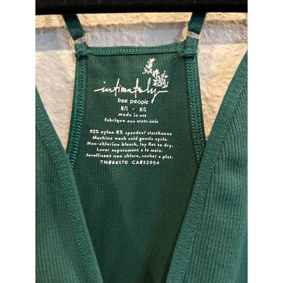 Intimately Free People Womens Move Along Bodysuit Green Sz M/L a519 - Picture 4 of 4
